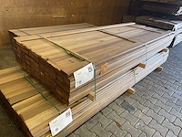 Ca. 112x guyana teak planken geschaafd, 25x90mm, lengte 275cm - afbeelding 4 van  4