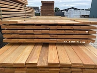 Ca. 112x pakoeli planken geschaafd, 16x90mm, lengte 300cm - afbeelding 3 van  3