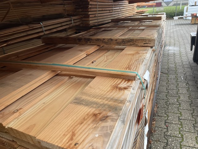 Ca. 113x douglas wisselsponning, 18x190mm, lengte 500cm - afbeelding 1 van  3