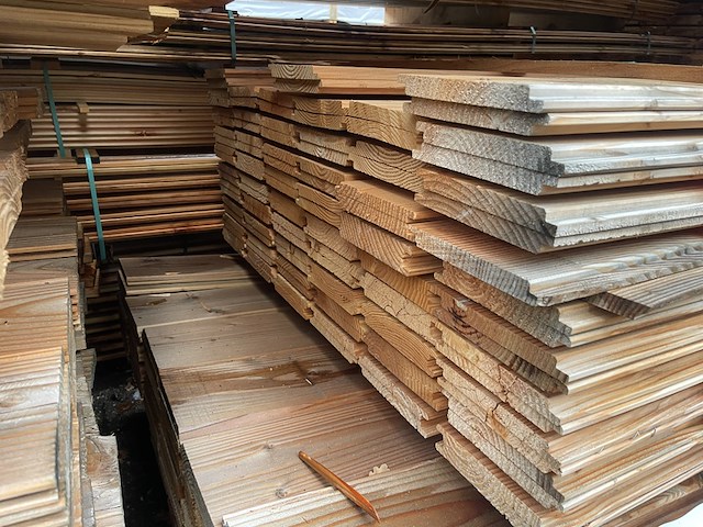 Ca. 113x douglas wisselsponning, 18x190mm, lengte 500cm - afbeelding 3 van  3