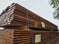 Ca. 113x guyana teak beschoeiingsplanken, 20x100mm, lengte 350cm - afbeelding 4 van  4