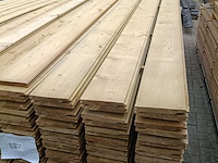 Ca. 113x vuren geïmpregneerde rabatdelen lengte 450 cm, scandinavisch vuren - afbeelding 1 van  3