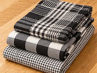 Ca. 1152x professionele horeca theedoek zwart - afbeelding 1 van  2