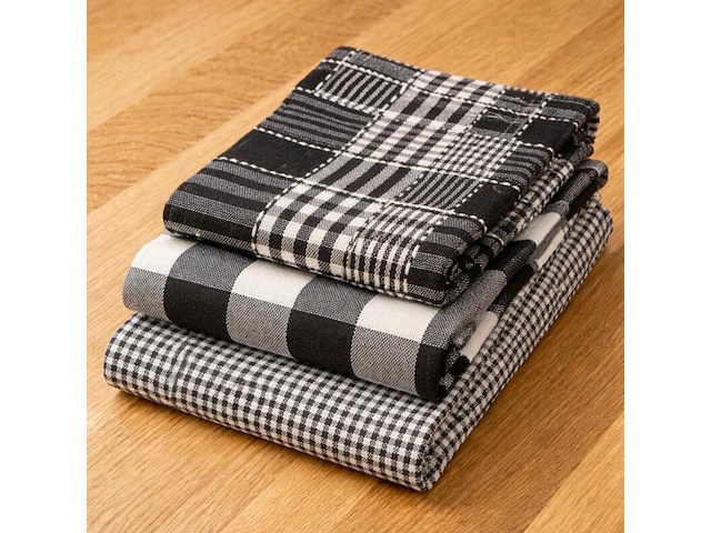 Ca. 1152x professionele horeca theedoek zwart - afbeelding 1 van  2