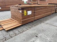 Ca. 115x guyana teak beschoeiingsplanken, 20x100mm, lengte 350cm - afbeelding 4 van  4