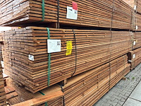 Ca. 115x guyana teak beschoeiingsplanken, 20x100mm, lengte 400cm - afbeelding 4 van  4