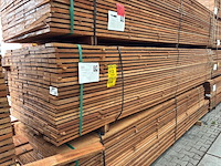 Ca. 115x guyana teak beschoeiingsplanken, 20x100mm, lengte 400cm - afbeelding 4 van  4