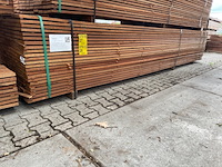 Ca. 115x guyana teak beschoeiingsplanken, 20x100mm, lengte 450cm - afbeelding 4 van  4
