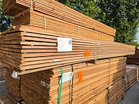 Ca. 115x guyana teak beschoeiingsplanken, 20x100mm, lengte 450cm - afbeelding 4 van  4