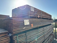 Ca. 115x guyana teak beschoeiingsplanken, 20x100mm, lengte 450cm - afbeelding 4 van  4