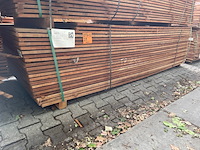 Ca. 115x guyana teak beschoeiingsplanken, 20x200mm, lengte 10/250cm, 105/300cm - afbeelding 4 van  4