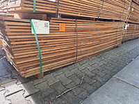 Ca. 115x guyana teak beschoeiingsplanken, 20x200mm, lengte 10/250cm, 105/300cm - afbeelding 4 van  4