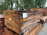 Ca. 115x guyana teak beschoeiingsplanken, 20x200mm, lengte 200cm - afbeelding 4 van  4