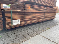 Ca. 115x guyana teak beschoeiingsplanken, 20x200mm, lengte 38/300cm, 77/350cm - afbeelding 4 van  4