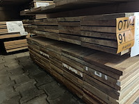 Ca. 116x angelim pedra country grade planken geschaafd, 18x140mm, lengte 72/400cm, 35/450cm, 6/500cm, 3/550cm - afbeelding 3 van  3