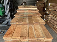 Ca. 116x angelim pedra country grade planken geschaafd , 18x190mm, lengte 16/150cm, 15/200cm 12/250cm, 22/300cm, 51/350cm - afbeelding 1 van  3