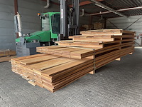 Ca. 116x angelim pedra country grade planken geschaafd , 18x190mm, lengte 16/150cm, 15/200cm 12/250cm, 22/300cm, 51/350cm - afbeelding 3 van  3