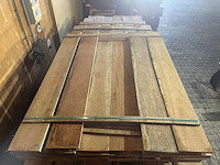 Ca. 116x angelim pedra country grade planken geschaafd, 18x190mm, lengte 16/150cm, 15/200cm, 12/250cm, 22/300cm, 51/350cm