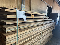 Ca. 116x angelim pedra country grade planken geschaafd, 18x190mm, lengte 16/150cm, 15/200cm, 12/250cm, 22/300cm, 51/350cm - afbeelding 2 van  3