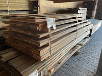 Ca. 116x angelim pedra planken geschaafd country grade, 18x190mm, lengte 16/150cm, 15/200cm, 12/250cm, 22/300cm, 51/350cm - afbeelding 2 van  3