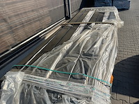 Ca. 117x douglas dubbele rhombus zwart gecoat, 25x123mm, lengte 300cm - afbeelding 1 van  3