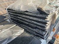 Ca. 117x douglas dubbele rhombus zwart gecoat, 25x123mm, lengte 300cm - afbeelding 3 van  3