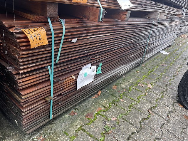 Ca. 117x douglas wisselsponning, 18x190mm, lengte 400cm - afbeelding 2 van  3