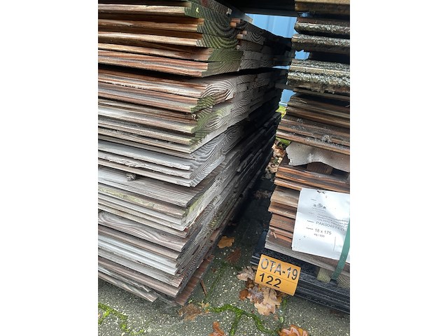 Ca. 117x douglas wisselsponning, 18x190mm, lengte 400cm - afbeelding 3 van  3