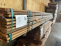 Ca. 118x angelim pedra planken geschaafd, 21x90mm, lengte 33/365cm, 33/400cm, 20/430cm, 32/460cm - afbeelding 2 van  3