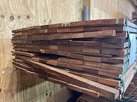 Ca. 118x angelim pedra planken geschaafd, 21x90mm, lengte 33/365cm, 33/400cm, 20/430cm, 32/460cm - afbeelding 3 van  3