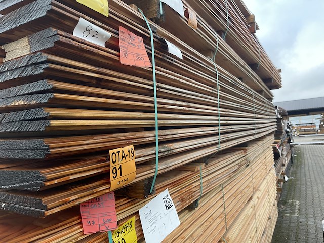 Ca. 118x douglas wisselsponning, 18x190mm, lengte 500cm - afbeelding 2 van  3