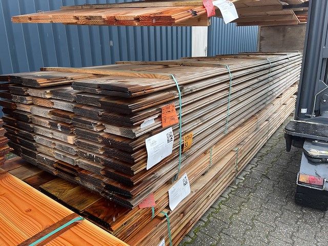 Ca. 118x douglas wisselsponning/halfhoutsrabat, 18x190mm, lengte 500cm - afbeelding 2 van  3