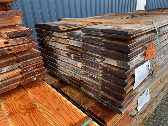 Ca. 118x douglas wisselsponning/halfhoutsrabat, 18x190mm, lengte 500cm - afbeelding 3 van  3