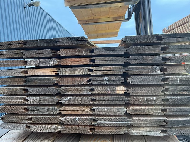 Ca. 118x douglas wisselsponning/halfhoutsrabat, 18x190mm, lengte 500cm - afbeelding 3 van  3