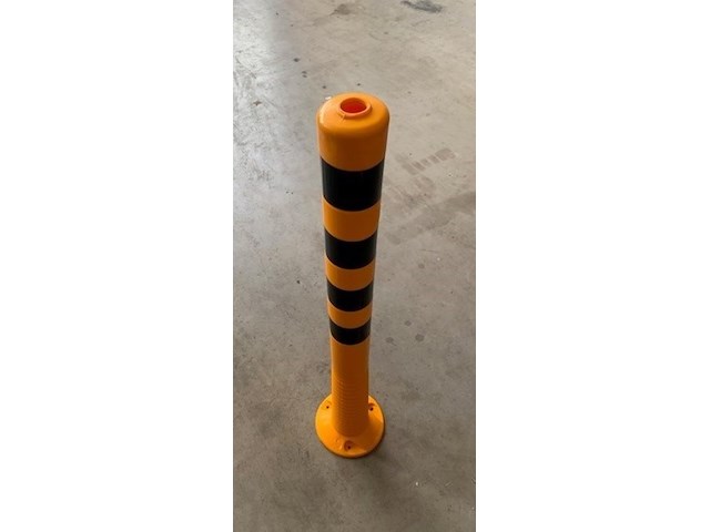 Ca. 11x aanrij beveiliging flexibele paaltjes profishop, geel-zwart, bouwjaar 2016 - afbeelding 1 van  1