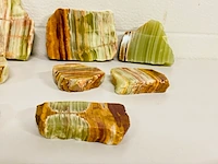Ca. 11x aragoniet (of onyx-marmer) plakken - afbeelding 2 van  5