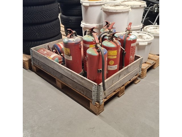 Ca. 11x brandblusser (niet gekeurd), tsa, poeder | 9 kg - afbeelding 1 van  5