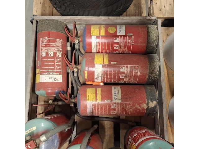 Ca. 11x brandblusser (niet gekeurd), tsa, poeder | 9 kg - afbeelding 3 van  5