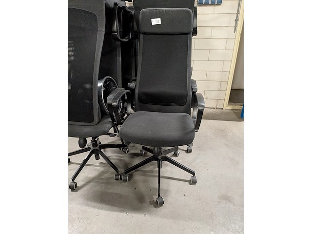 Ca. 11x bureaustoel, ikea, zwart - afbeelding 3 van  6