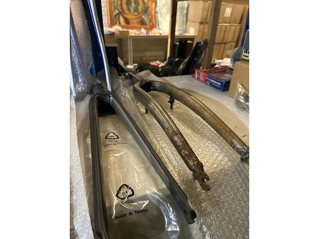 Ca. 11x carbon/aluminium voorvork - afbeelding 5 van  7