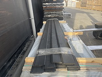 Ca. 11x channelsidding zwart gecoat, 18x140mm, lengte 300cm - afbeelding 1 van  3