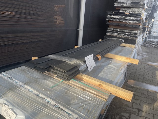 Ca. 11x channelsidding zwart gecoat, 18x140mm, lengte 300cm - afbeelding 2 van  3