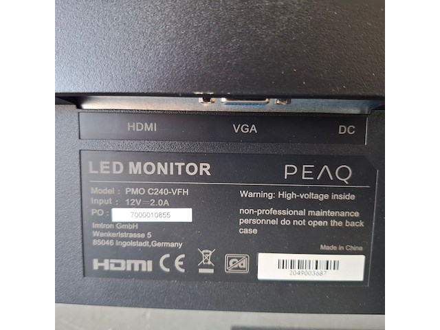 Ca. 11x diverse monitor samsung en peaq, diverse modellen - afbeelding 6 van  11