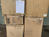 Ca. 11x diverse stoelen en barkrukken, dutchbone en whitelabel living - afbeelding 1 van  6