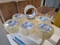 Ca 11x doos transparante verpakkingstape - afbeelding 2 van  3