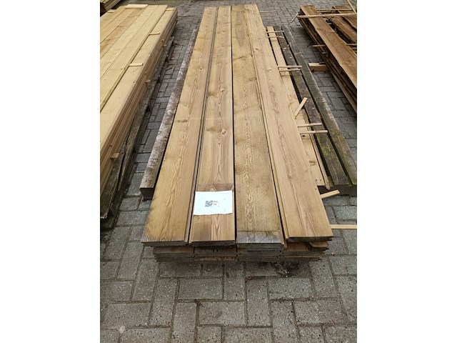 Ca. 11x grenen damwand 40 mm - afbeelding 1 van  3