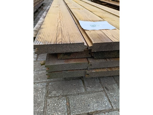Ca. 11x grenen damwand 40 mm - afbeelding 2 van  3