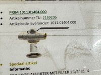 Ca. 11x kogelafsluiter, protherm, 2147483647, met filter - afbeelding 3 van  3