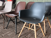 Ca. 11x mixpartij eetkamerstoelen, dutchbone, zuiver en byfonq, bruin - afbeelding 3 van  4