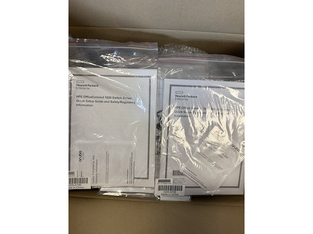 Ca. 11x netwerk switches , hpe, officeconnect 1820 series switch j9983a, zwart, 2017 - afbeelding 10 van  10